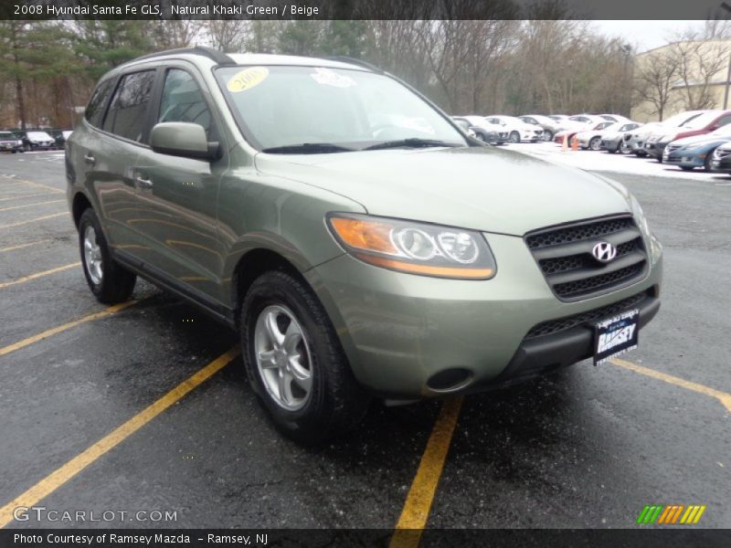 Natural Khaki Green / Beige 2008 Hyundai Santa Fe GLS