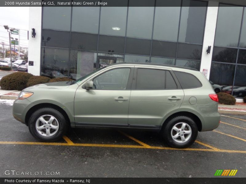 Natural Khaki Green / Beige 2008 Hyundai Santa Fe GLS
