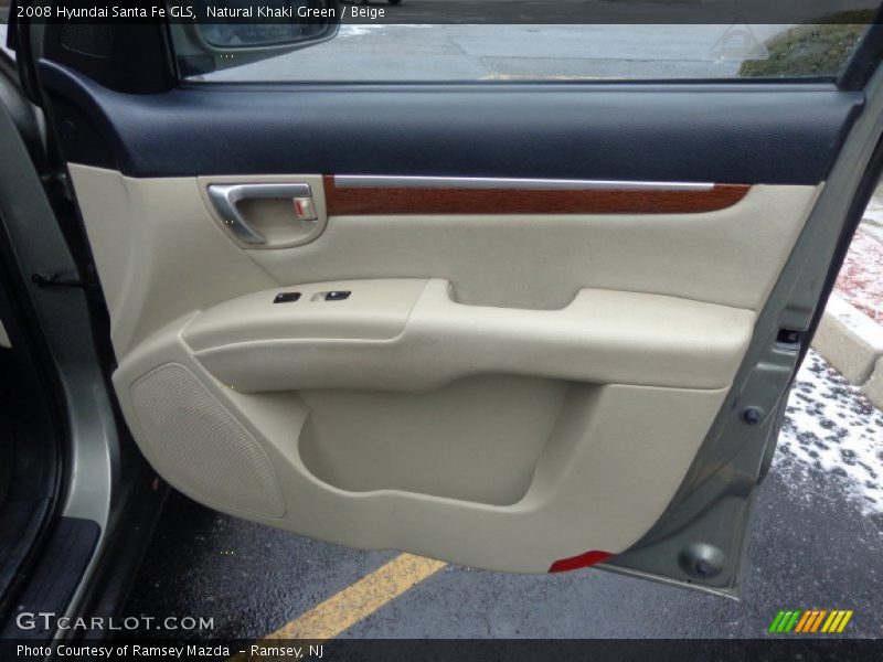 Natural Khaki Green / Beige 2008 Hyundai Santa Fe GLS