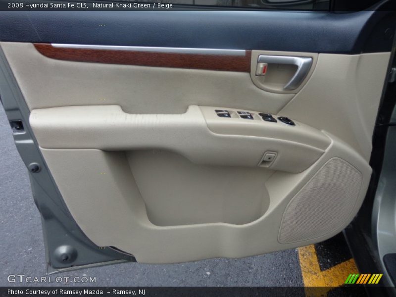 Natural Khaki Green / Beige 2008 Hyundai Santa Fe GLS
