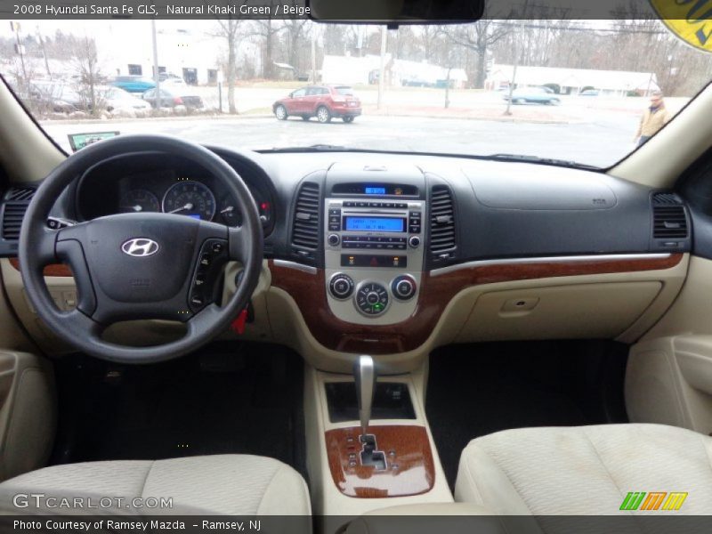 Natural Khaki Green / Beige 2008 Hyundai Santa Fe GLS