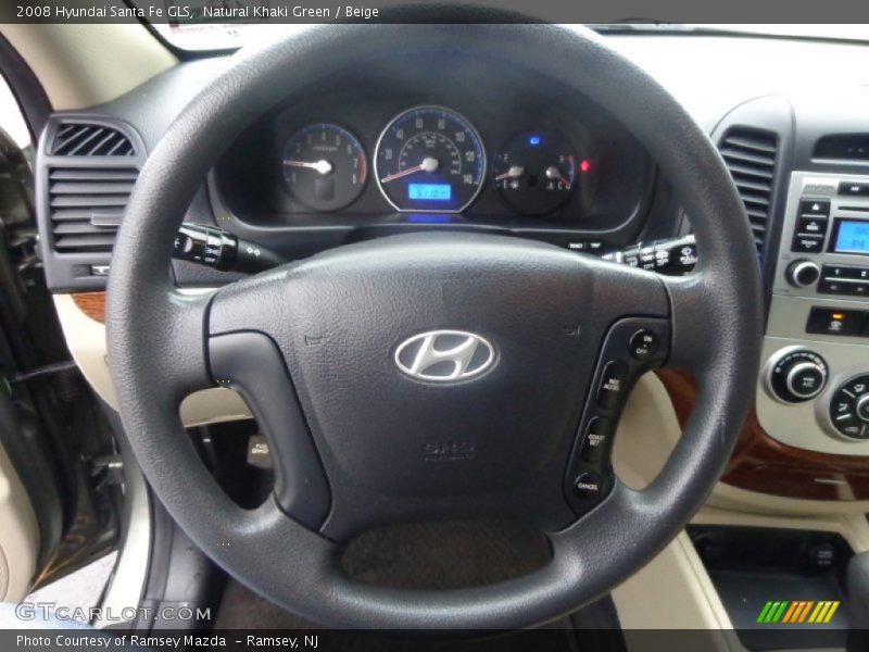 Natural Khaki Green / Beige 2008 Hyundai Santa Fe GLS