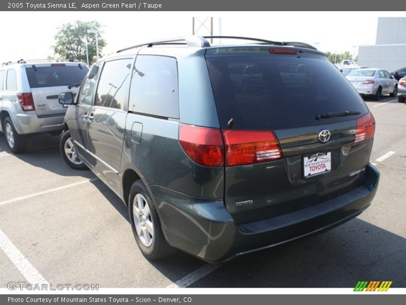 Aspen Green Pearl / Taupe 2005 Toyota Sienna LE