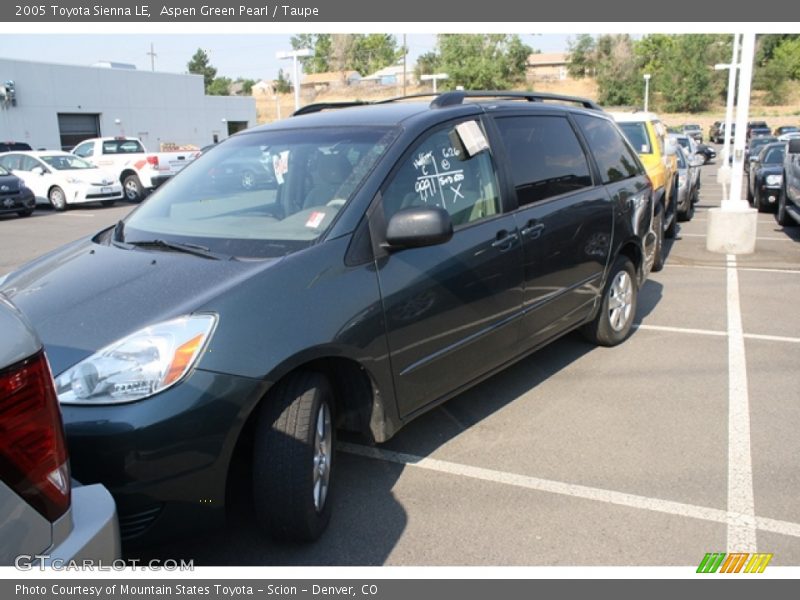 Aspen Green Pearl / Taupe 2005 Toyota Sienna LE