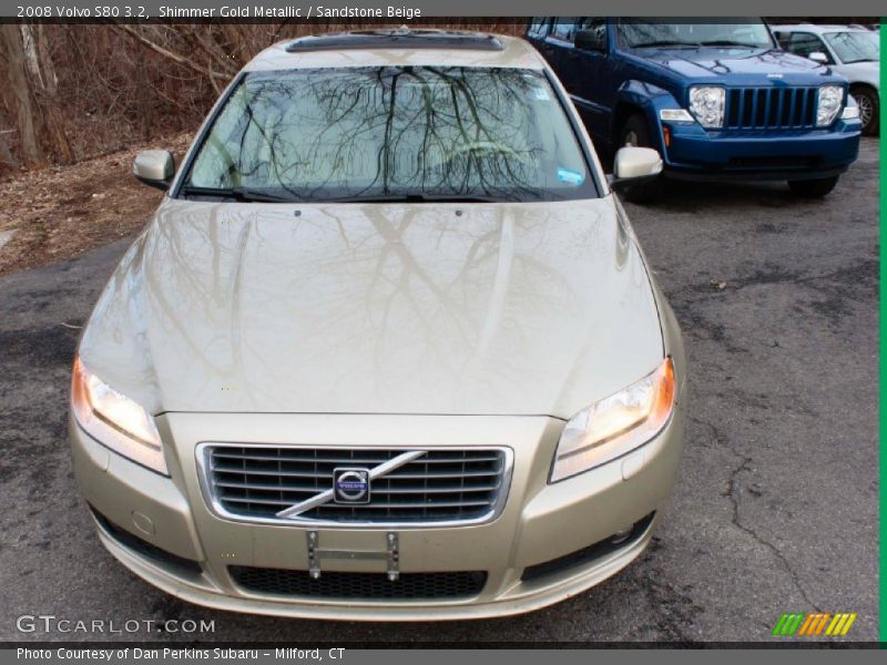 Shimmer Gold Metallic / Sandstone Beige 2008 Volvo S80 3.2
