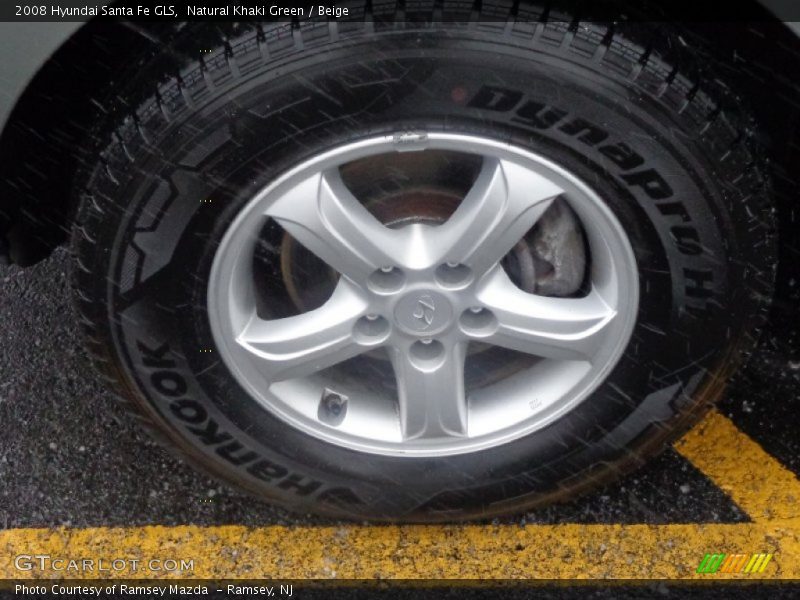 Natural Khaki Green / Beige 2008 Hyundai Santa Fe GLS
