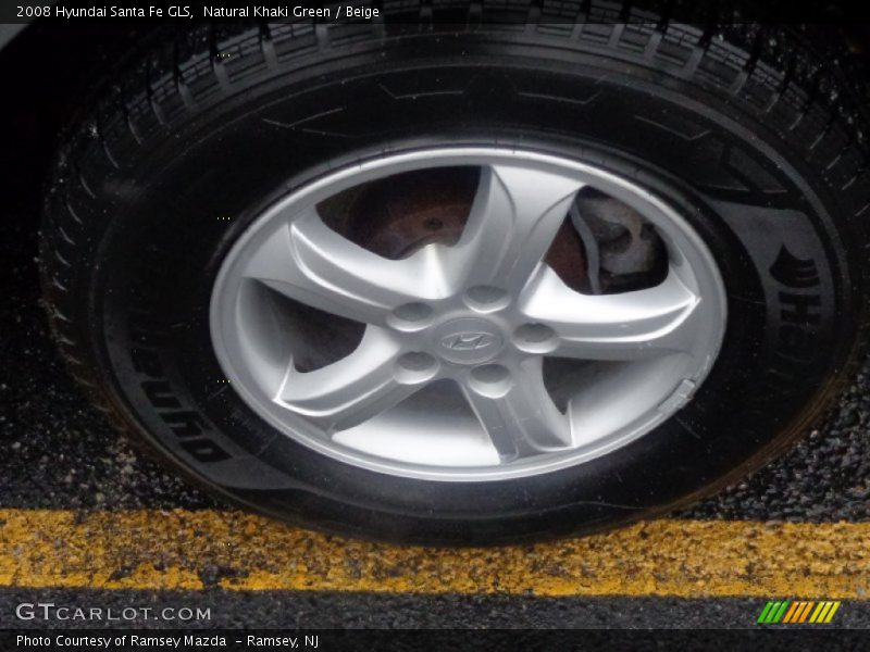 Natural Khaki Green / Beige 2008 Hyundai Santa Fe GLS