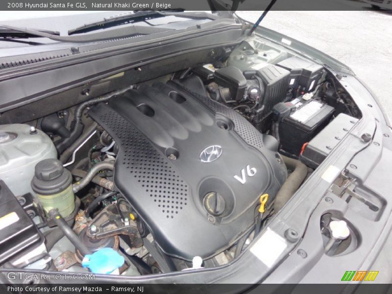 Natural Khaki Green / Beige 2008 Hyundai Santa Fe GLS