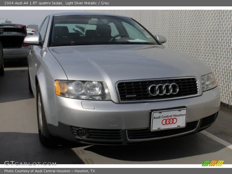 Light Silver Metallic / Grey 2004 Audi A4 1.8T quattro Sedan