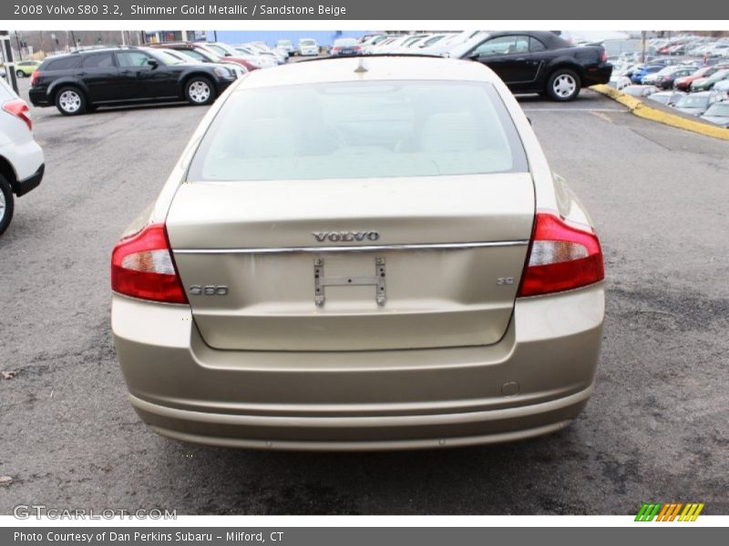 Shimmer Gold Metallic / Sandstone Beige 2008 Volvo S80 3.2