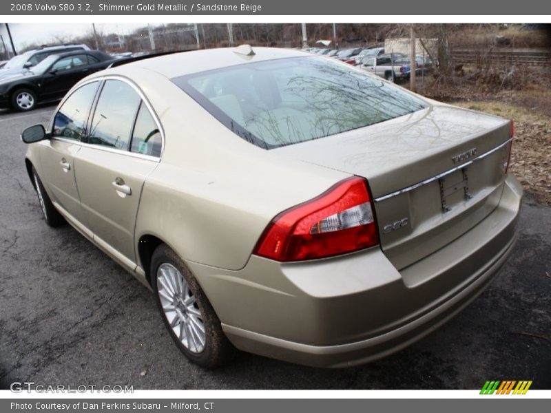 Shimmer Gold Metallic / Sandstone Beige 2008 Volvo S80 3.2