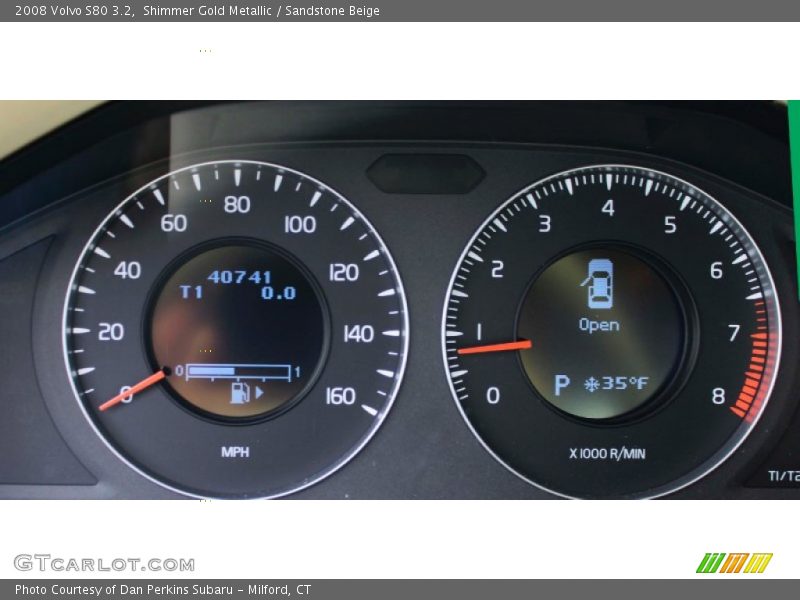Shimmer Gold Metallic / Sandstone Beige 2008 Volvo S80 3.2