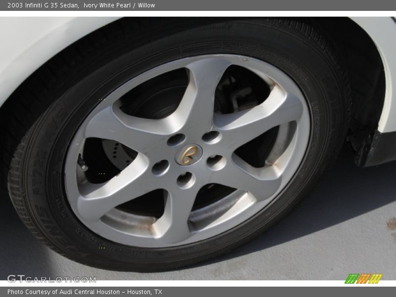 Ivory White Pearl / Willow 2003 Infiniti G 35 Sedan