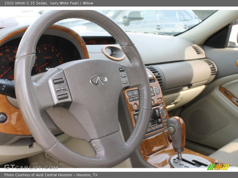 Ivory White Pearl / Willow 2003 Infiniti G 35 Sedan