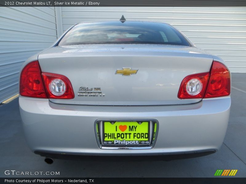 Silver Ice Metallic / Ebony 2012 Chevrolet Malibu LT