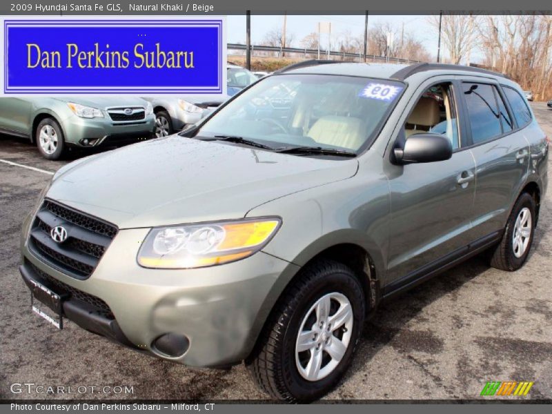 Natural Khaki / Beige 2009 Hyundai Santa Fe GLS