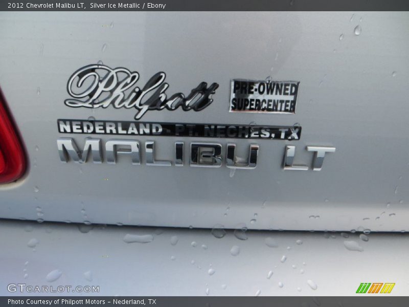 Silver Ice Metallic / Ebony 2012 Chevrolet Malibu LT