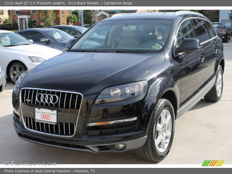 Orca Black Metallic / Cardamom Beige 2010 Audi Q7 3.6 Premium quattro