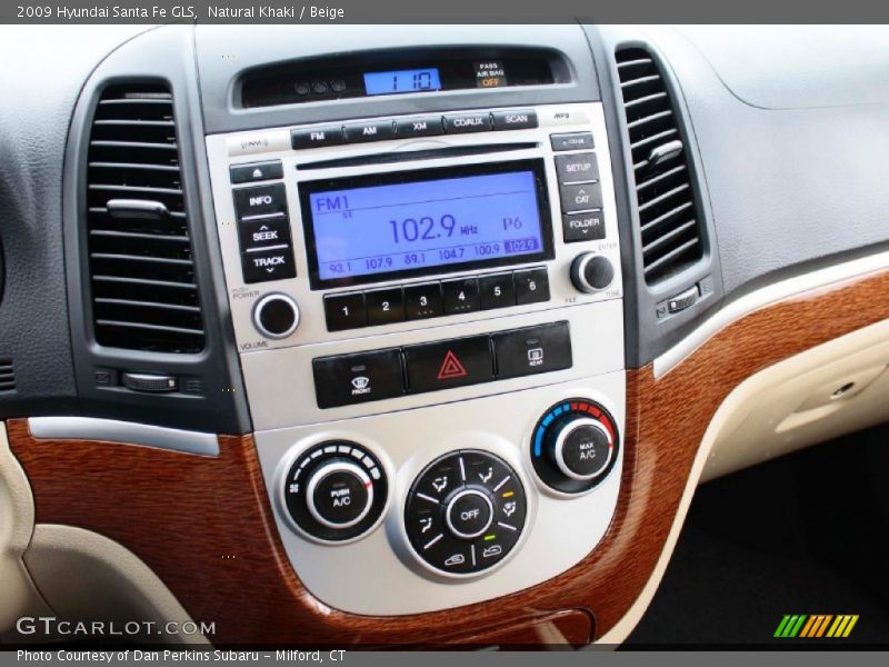 Natural Khaki / Beige 2009 Hyundai Santa Fe GLS
