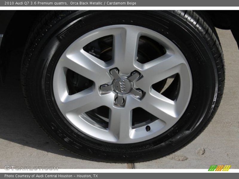 Orca Black Metallic / Cardamom Beige 2010 Audi Q7 3.6 Premium quattro