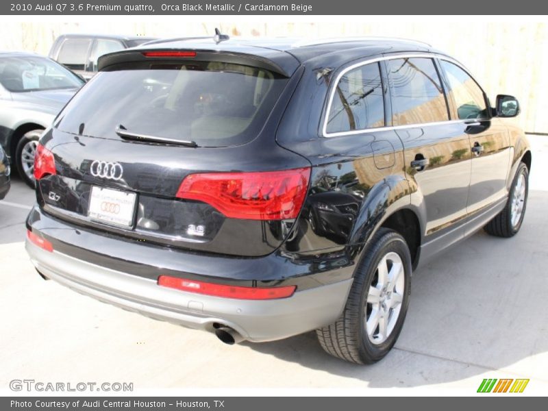 Orca Black Metallic / Cardamom Beige 2010 Audi Q7 3.6 Premium quattro