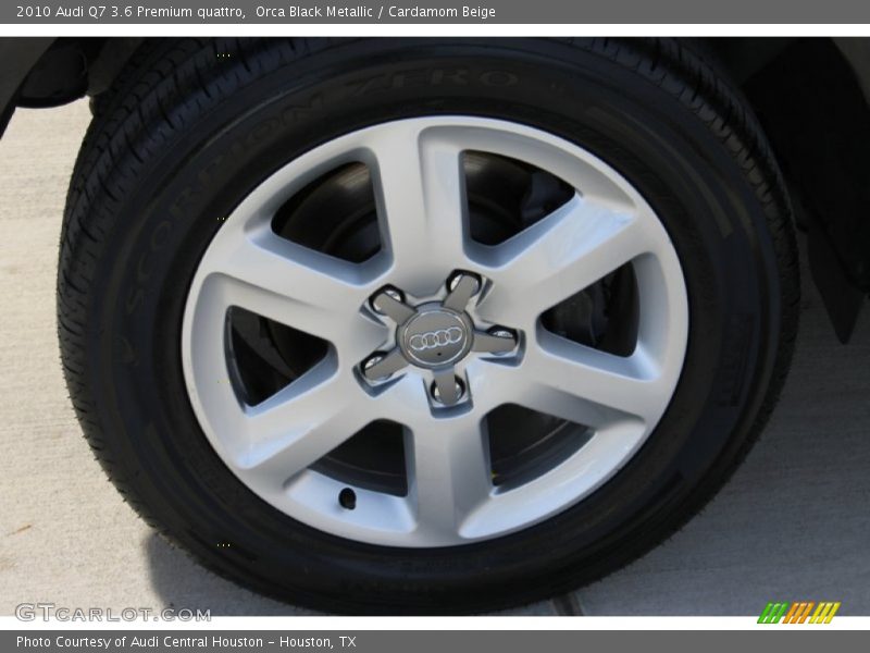 Orca Black Metallic / Cardamom Beige 2010 Audi Q7 3.6 Premium quattro