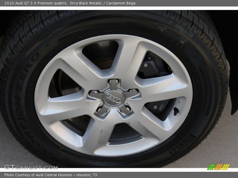 Orca Black Metallic / Cardamom Beige 2010 Audi Q7 3.6 Premium quattro