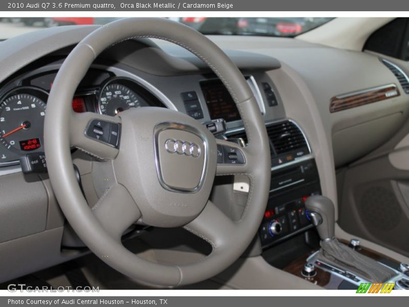 Orca Black Metallic / Cardamom Beige 2010 Audi Q7 3.6 Premium quattro