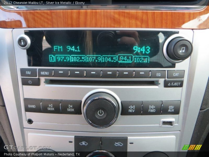 Silver Ice Metallic / Ebony 2012 Chevrolet Malibu LT