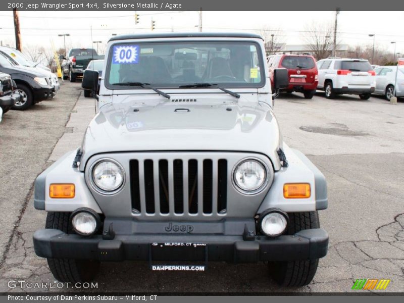 Silverstone Metallic / Agate 2000 Jeep Wrangler Sport 4x4