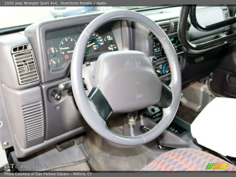 Silverstone Metallic / Agate 2000 Jeep Wrangler Sport 4x4