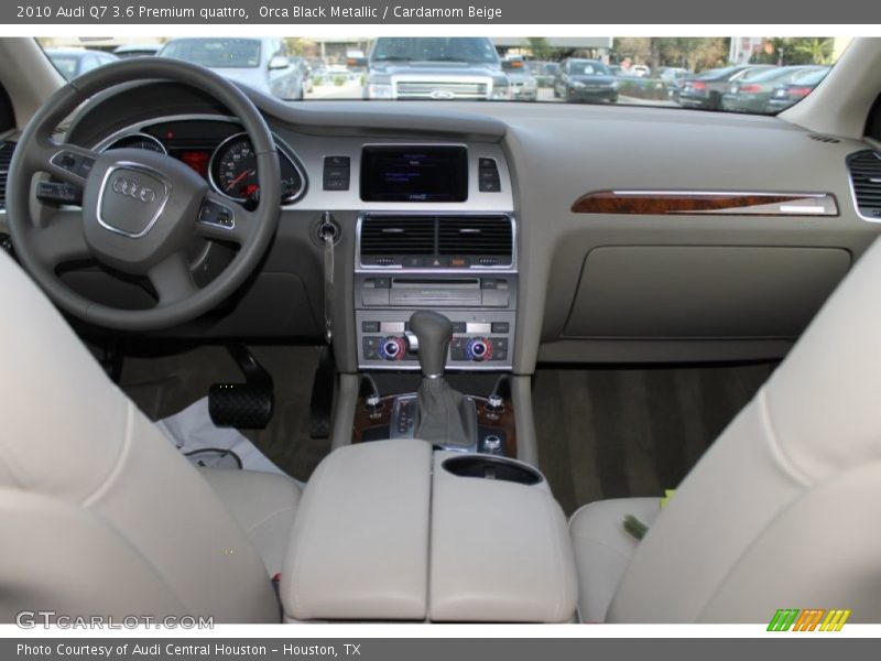 Orca Black Metallic / Cardamom Beige 2010 Audi Q7 3.6 Premium quattro