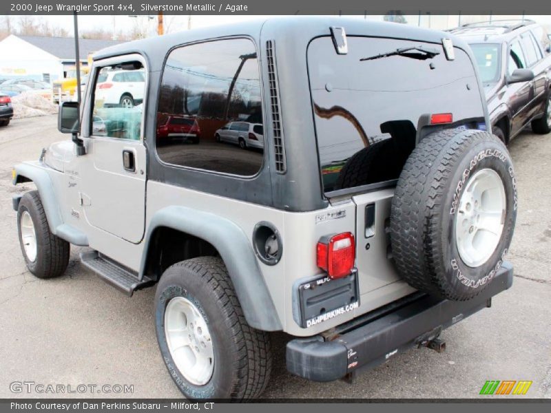 Silverstone Metallic / Agate 2000 Jeep Wrangler Sport 4x4