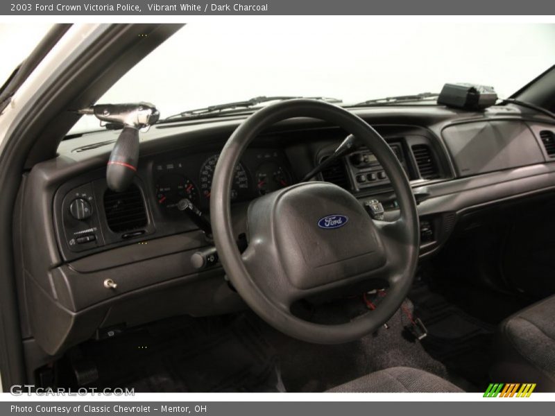 Vibrant White / Dark Charcoal 2003 Ford Crown Victoria Police