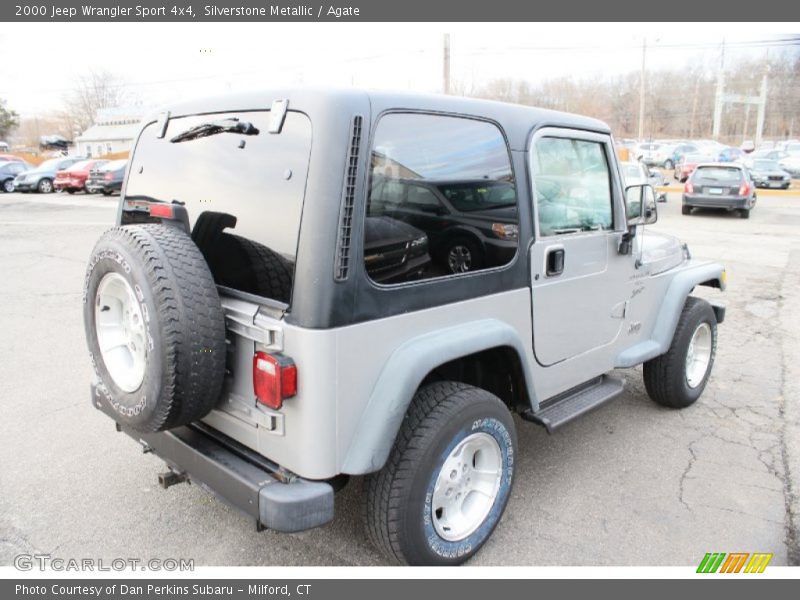 Silverstone Metallic / Agate 2000 Jeep Wrangler Sport 4x4