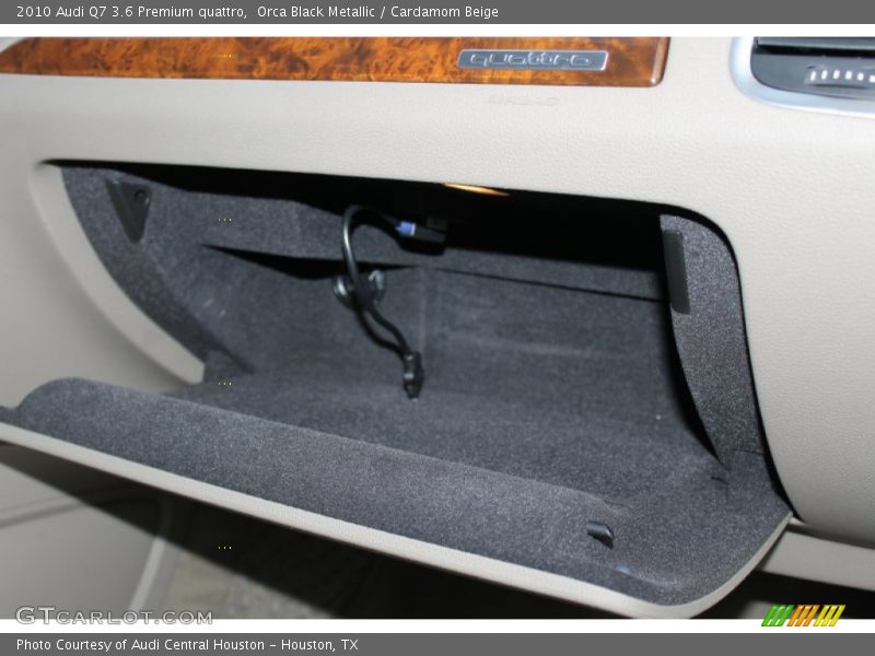 Orca Black Metallic / Cardamom Beige 2010 Audi Q7 3.6 Premium quattro