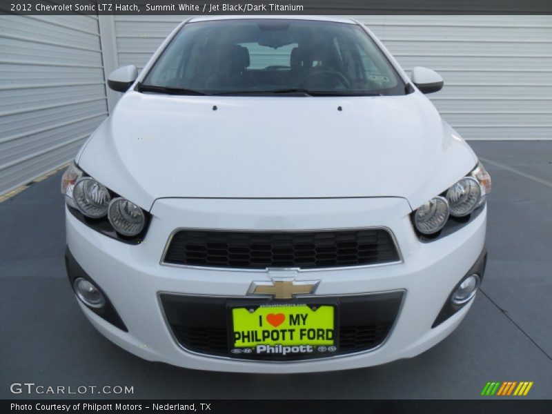 Summit White / Jet Black/Dark Titanium 2012 Chevrolet Sonic LTZ Hatch