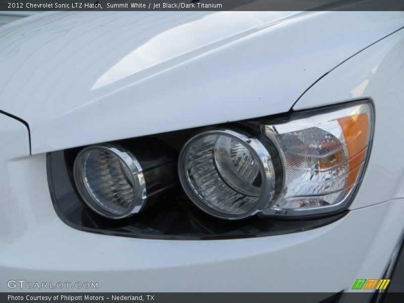 Summit White / Jet Black/Dark Titanium 2012 Chevrolet Sonic LTZ Hatch