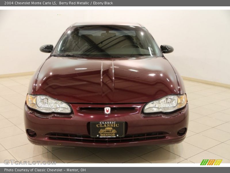 Berry Red Metallic / Ebony Black 2004 Chevrolet Monte Carlo LS