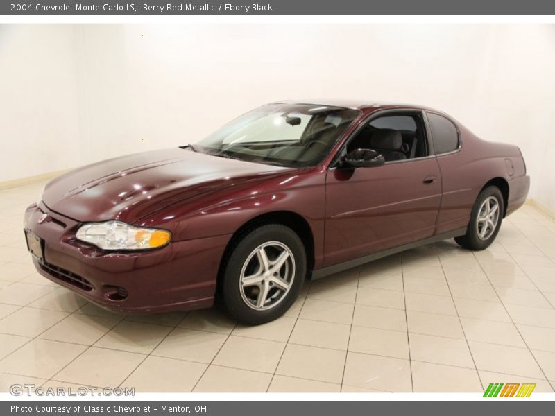 Berry Red Metallic / Ebony Black 2004 Chevrolet Monte Carlo LS