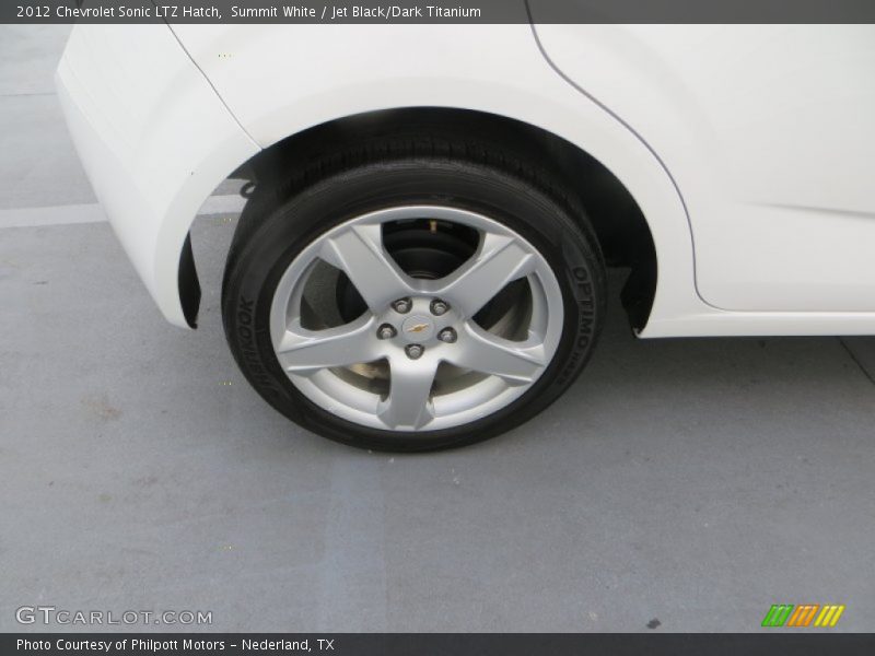 Summit White / Jet Black/Dark Titanium 2012 Chevrolet Sonic LTZ Hatch