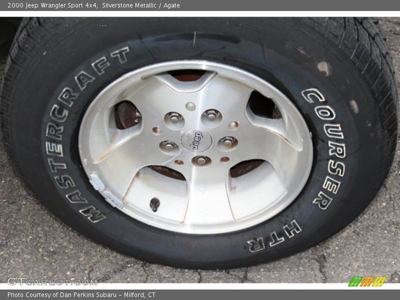 Silverstone Metallic / Agate 2000 Jeep Wrangler Sport 4x4