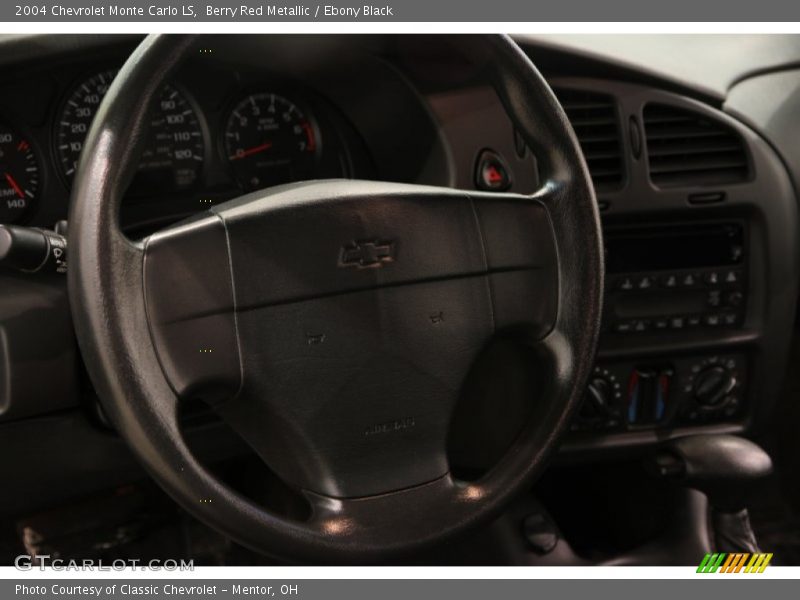 Berry Red Metallic / Ebony Black 2004 Chevrolet Monte Carlo LS