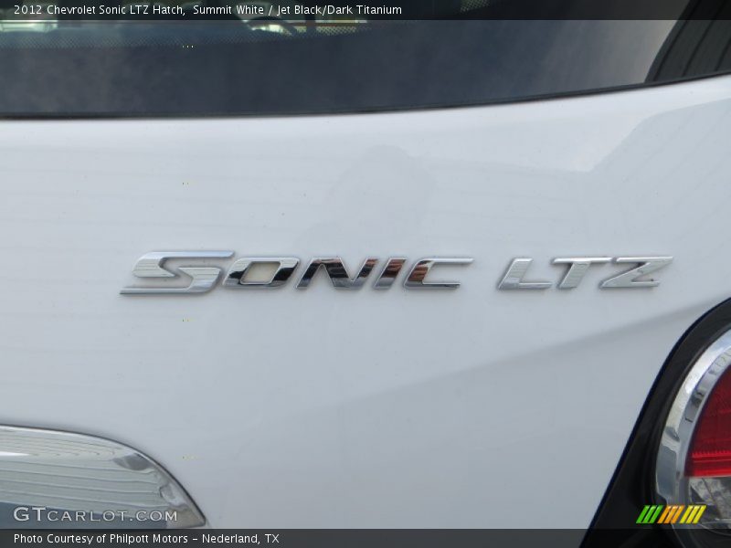 Summit White / Jet Black/Dark Titanium 2012 Chevrolet Sonic LTZ Hatch