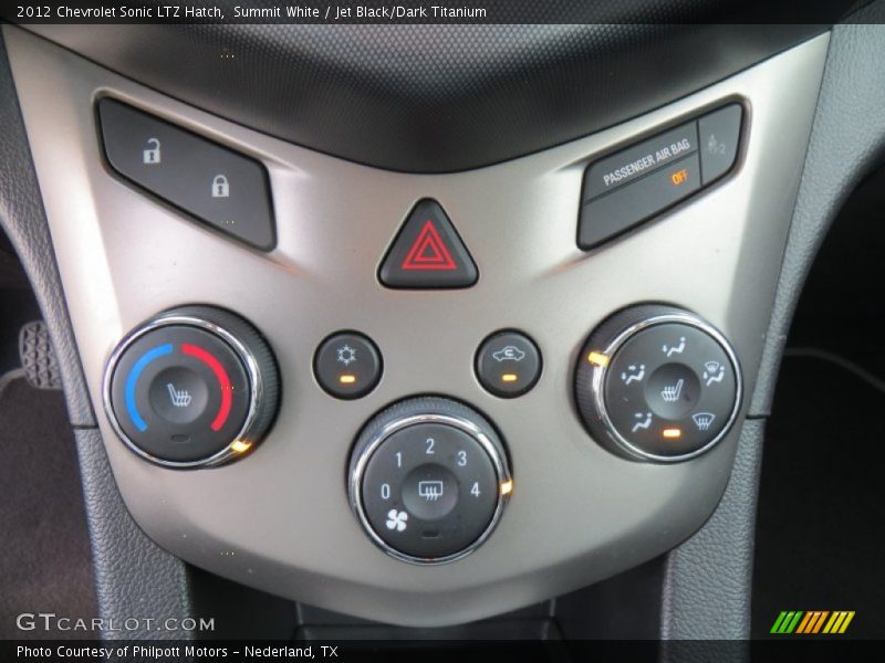 Summit White / Jet Black/Dark Titanium 2012 Chevrolet Sonic LTZ Hatch