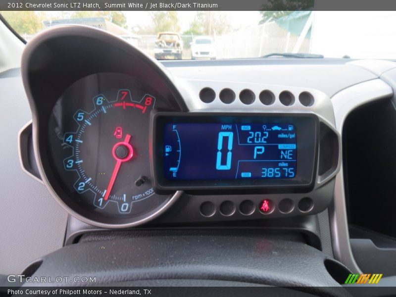Summit White / Jet Black/Dark Titanium 2012 Chevrolet Sonic LTZ Hatch