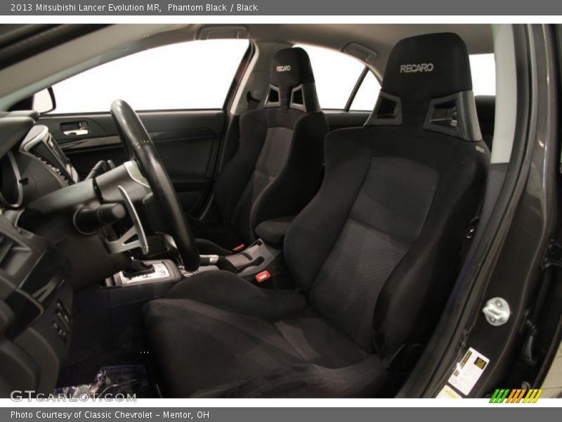 Front Seat of 2013 Lancer Evolution MR