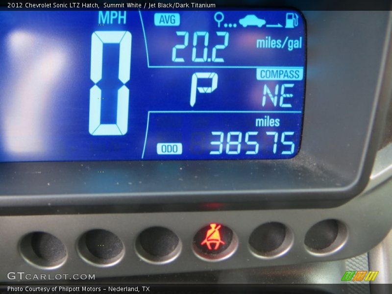 Summit White / Jet Black/Dark Titanium 2012 Chevrolet Sonic LTZ Hatch