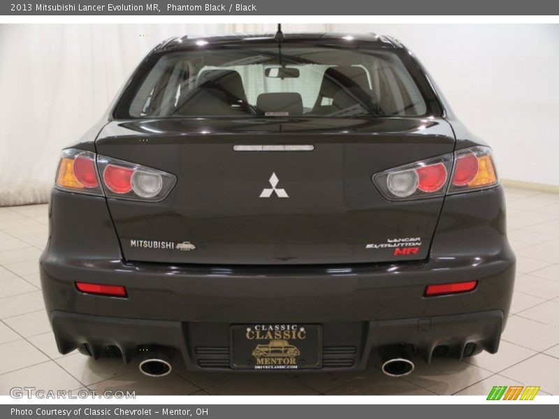 Phantom Black / Black 2013 Mitsubishi Lancer Evolution MR