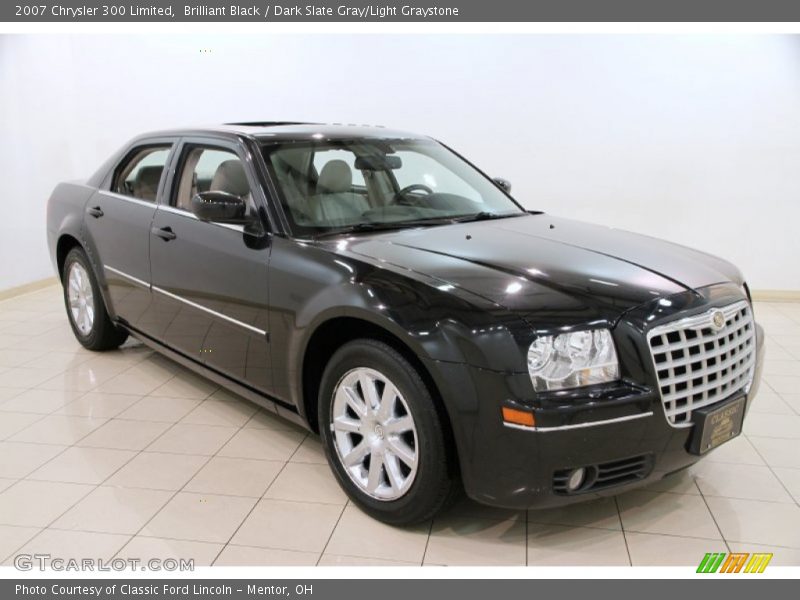Brilliant Black / Dark Slate Gray/Light Graystone 2007 Chrysler 300 Limited